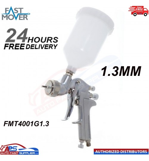 FAST MOVER TOOLS SPRAY GUN FMT4001G1.3 GRAVITY CONVENTIONAL 600CC POT - 1.3MM